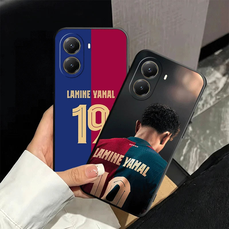 Football Star L-Lamine Y-Yamal Soft Phone Case for Xiaomi Poco X7 X8 Pro Max X5 X6 X3 F8 F7 Ultra M8 M7 M6 M5 Redmi 15 15C 14C 1