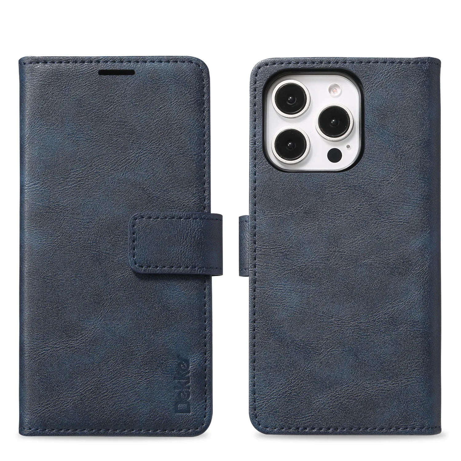 2 in 1 Detachable Card Solt Magnetic Wallet Leather Case For iPhone 16 Pro Max 15 Plus 14 13 12 Flip Bag Business For Magsafe