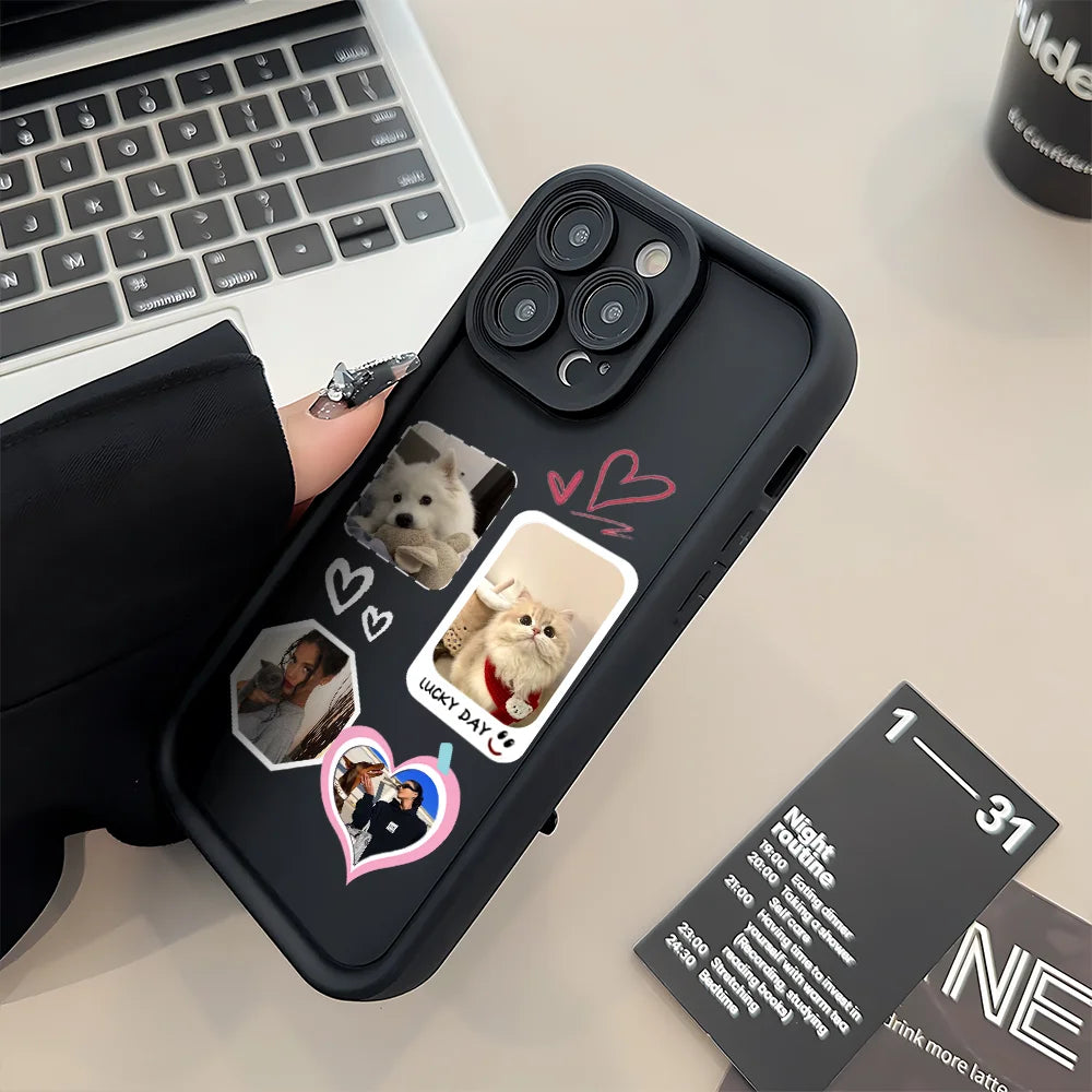 DIY Customized For iPhone 17 16 16e 15 14 13 12 11 Pro Max XS XR 7 8 Plus SE 2020 Your Photo Silicone Phone Case Back Cover