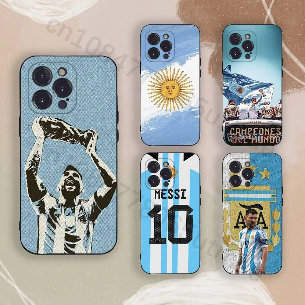 2026 WC ARG A-Argentina Phone Case For iPhone 17,16,15,14,13,12,11,Pro,Max,Plus Shockproof Cover
