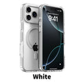 Luxury PE Striped Border For Magsafe Magnetic Wireless Charge Phone Case For iPhone 17 Air 16 E 15 14 13 12 Pro Max Clear Cover