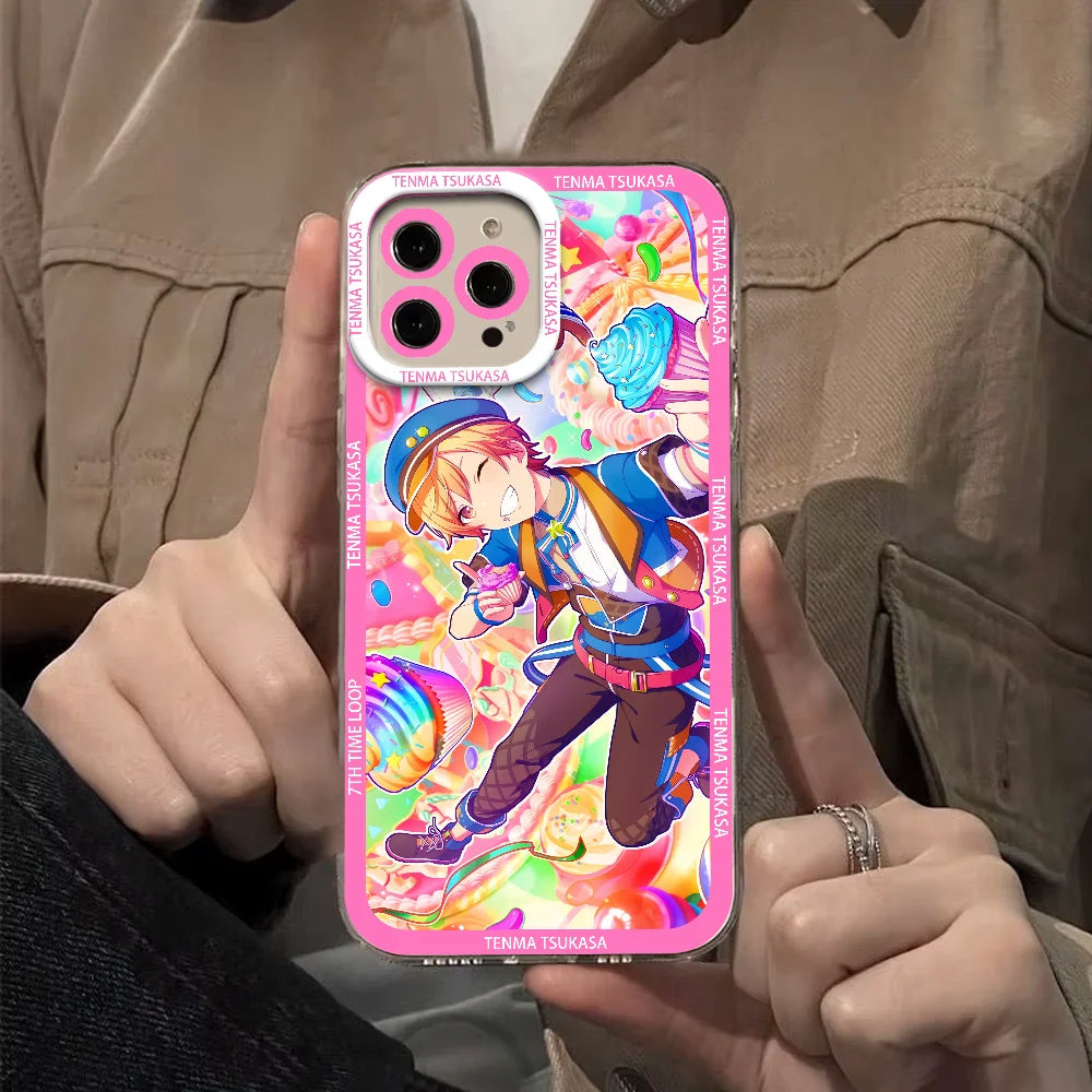 Singer Phone Case For Samsung Galaxy S25 Ultra S24 FE S23 S22 Plus Clear Shockproof  T-tenma Tsukasa  Soft Bumper
