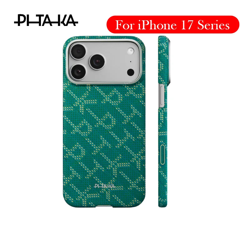 PITAKA New Case For iPhone 17 Pro Max Kevlar Wireless Charging Back Cover Shell