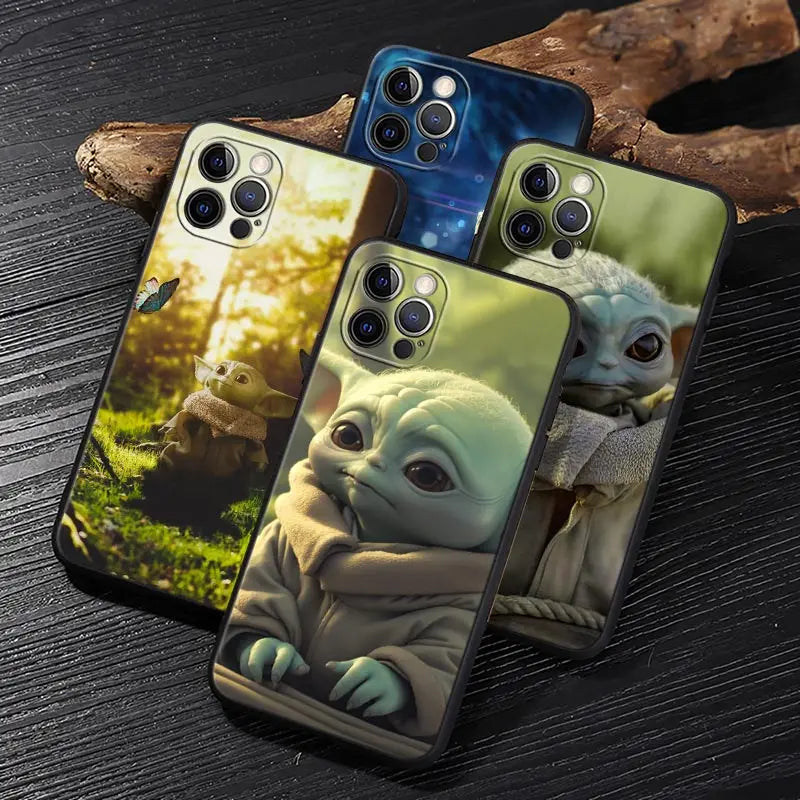 Yodas Groots Baby Case For iPhone 17 16 15 14 13 12 11 Pro Max Plus Back Cover For iPhone 17 Pro 17E Air 16e Protect Soft Funda
