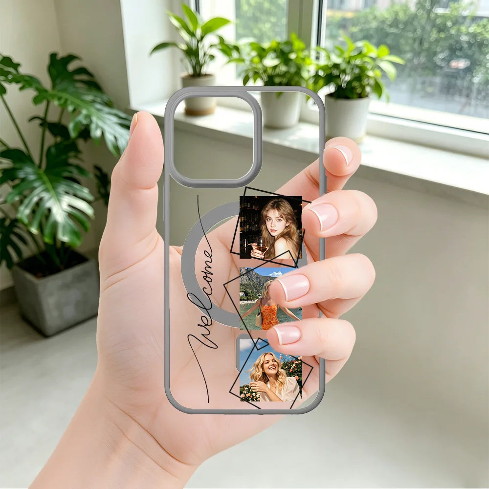 DIY Customized personality Photo Magnetic Phone Case For iPhone 17 16 15 14 13 12 11 Pro Max Mini XS XR Air 16e 17e 8 Plus Cover