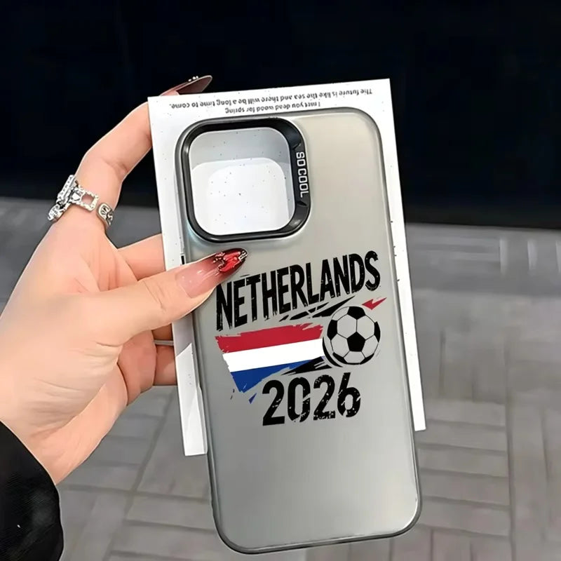 2026 World Football Match Phone Case For iPhone 17 Air 16e 16 Pro Max 15 14 Plus 13 12 11 Pro Shockproof Silicone Back Cover