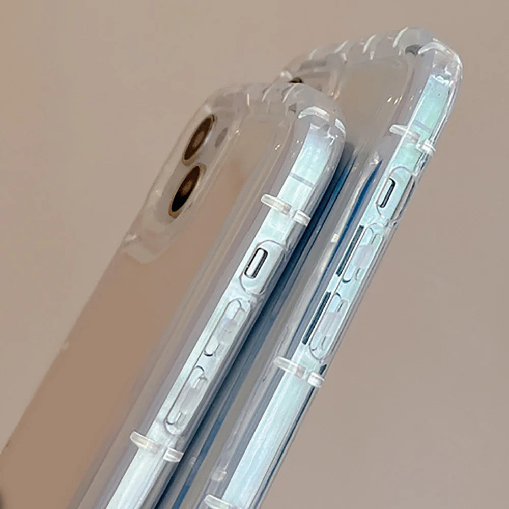 Shockproof Clear Phone Case For Samsung A55 A56 5g A54 Case S25 S24 Ultra S23 FE A34 A26 A15 A53 A36 A35 A32 A24 Airbag Cover