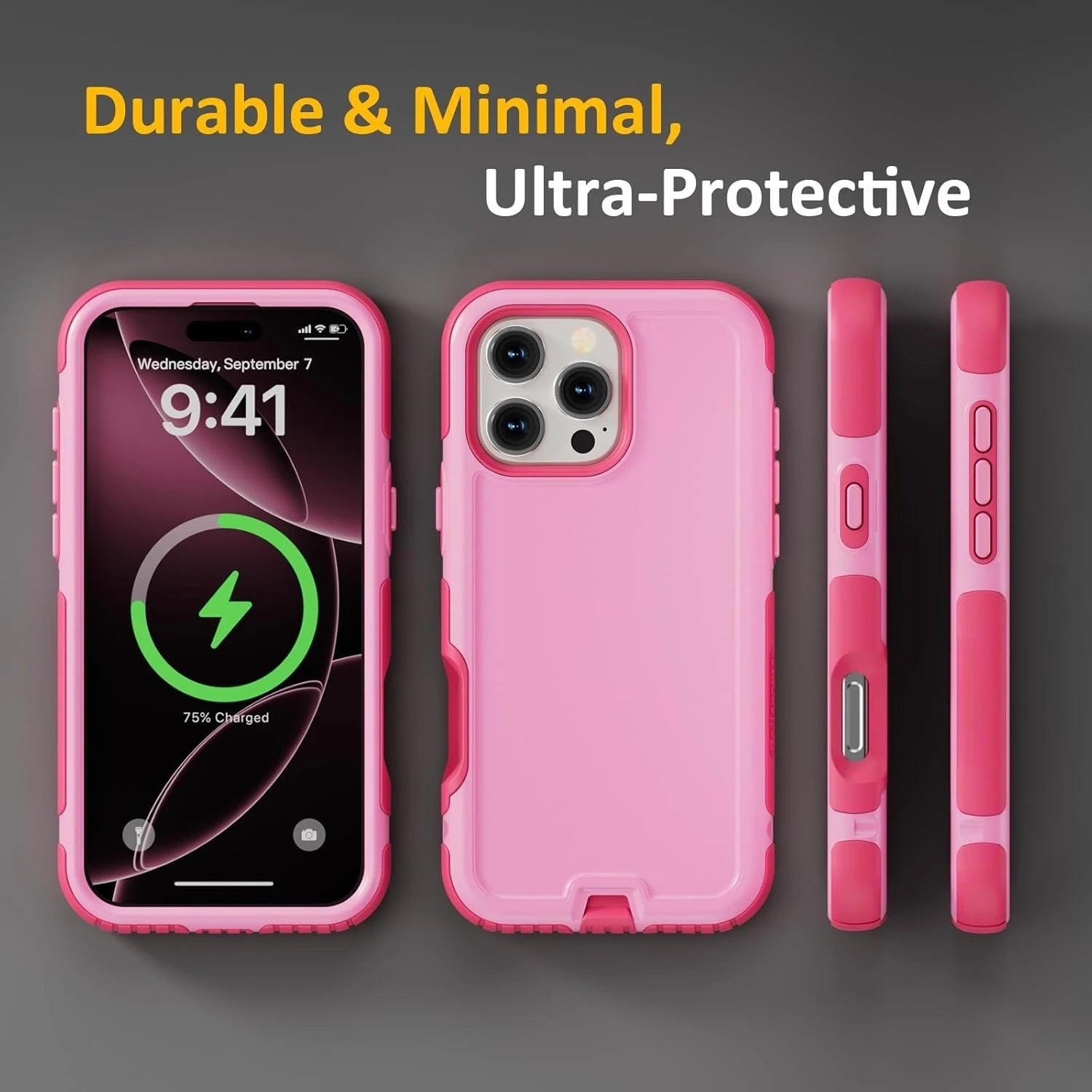 For MagSafe Heavy-Duty Armor Phone Case For IPhone 16/15/14 Pro Max Plus Magnetic Charging Military Grade Drop Protection Cover