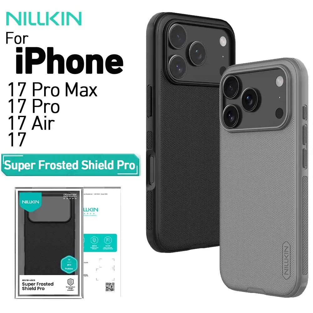 Nillkin For iPhone 17 Pro Max 17 Air 17Pro  Frosted Shield Pro Case PC+TPU Airbags Shockproof Anti-Scratch Phone Cover