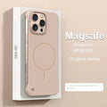 Ultra Thin Hard PC Matte Frameless Cooling Case For iPhone 16E 16 15 14 13 17 Pro Max Plus For Magsafe Magnetic Shockproof Cover