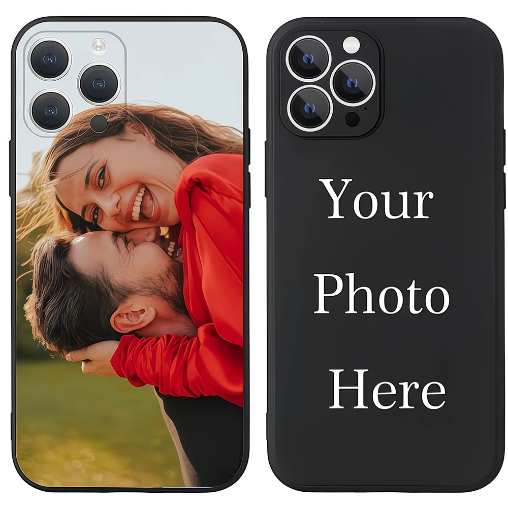 For iPhone 17 16 16E 15 14 13 12 11 Pro Max Air Mini SE 2020 2022 X XS XR 6 7 8 Plus DIY Selfie Photo Customized Case Back Cover