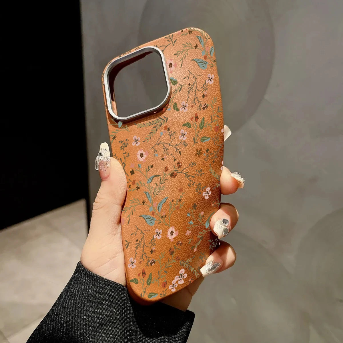 Small Flower Lichee Pattern Phone Case For iPhone 17 16 Pro Max 15 14 13 12 11 XS X XR 7 8 Plus SE2 16E Shockproof Bumper Cover
