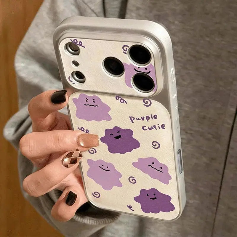 P-Pokemon Lmitation Metal Instantly Transform 17 Series Phone Case For iPhone17 16 15 14 13 12 11ProMax XS XR Dermatoglyph Cover