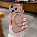 Luxury Liquid Silicone Stand Ring Holder Magnetic for Magsafe Case for IPhone 17 Air 16 15 14 13 12 Pro Max Matte Soft Cover