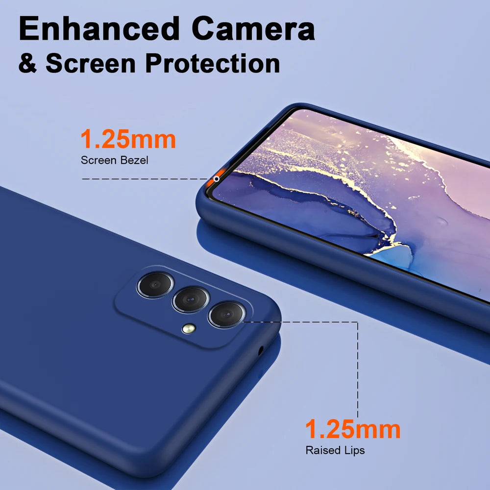 Luxury Liquid Silicone Phonr Case For Samsung Galaxy A16 A26 A36 A56 A06 A05 A05S A15 A25 A35 A55 5G Cover Cases