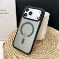 Shockproof Luxury Matte Magnetic Case for iPhone 17 Pro Max 17 Air 17 Pro Colorful Border for Magsafe Wireless Charging Cover