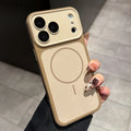 Lens Protection Liquid Silicone Intelligent Touch Button Case For iPhone 17 Pro Max 16 13 14 15 Plus For Magsafe Magnetic Cover