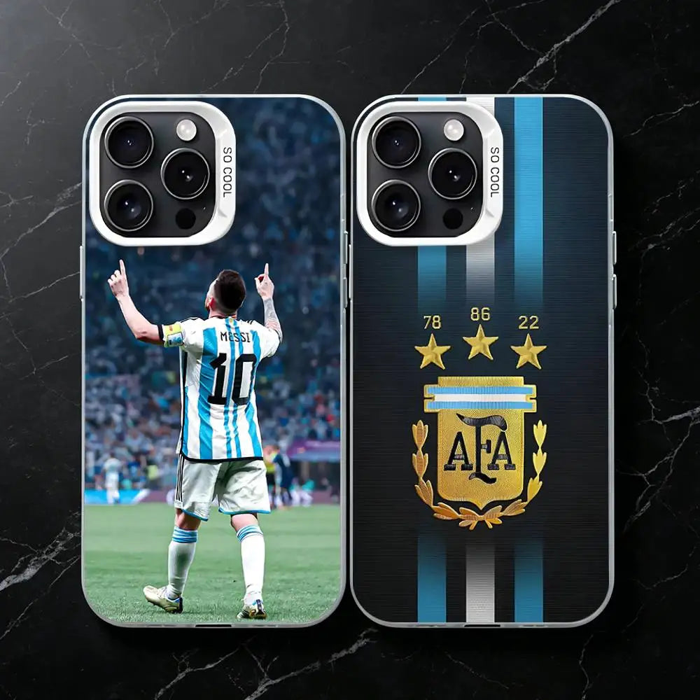 Argentina Futbol Team Phone Case for iPhone 17 16 15 14 13 12 11 Pro Plus Max Mini X XS Air Stylish Cover