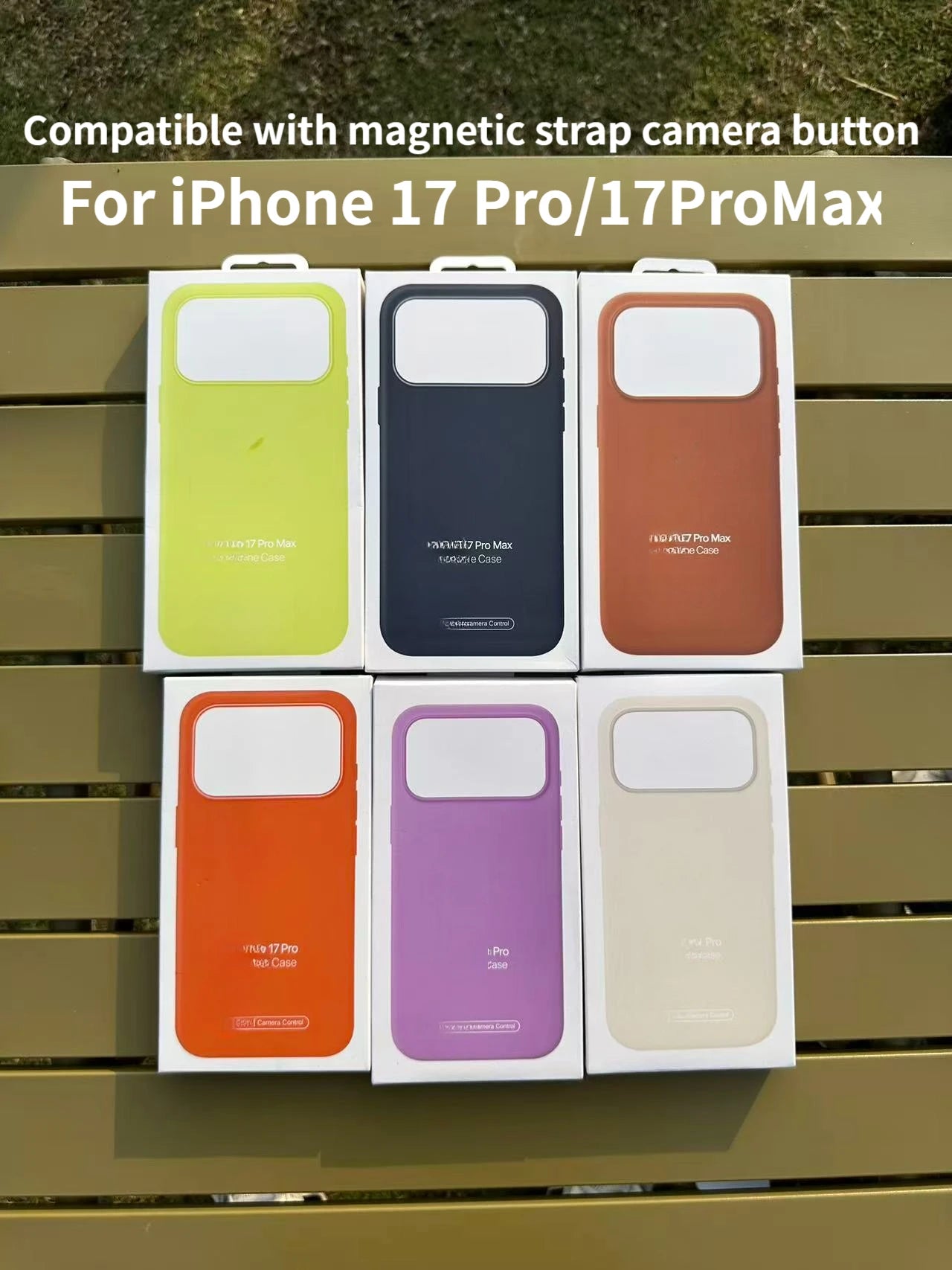 Original liquid silicone phone case for iPhone 17 Pro Max with camera buttons for magnetic 17Pro anti-drop case