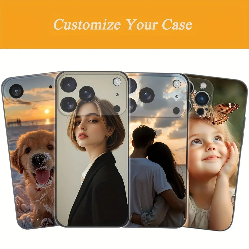 Personalized DIY Photo Phone Case For iPhone 17 16 15 14 13 12 11 Pro Xs Max X XR 16e 7 8 Plus TPU Cover