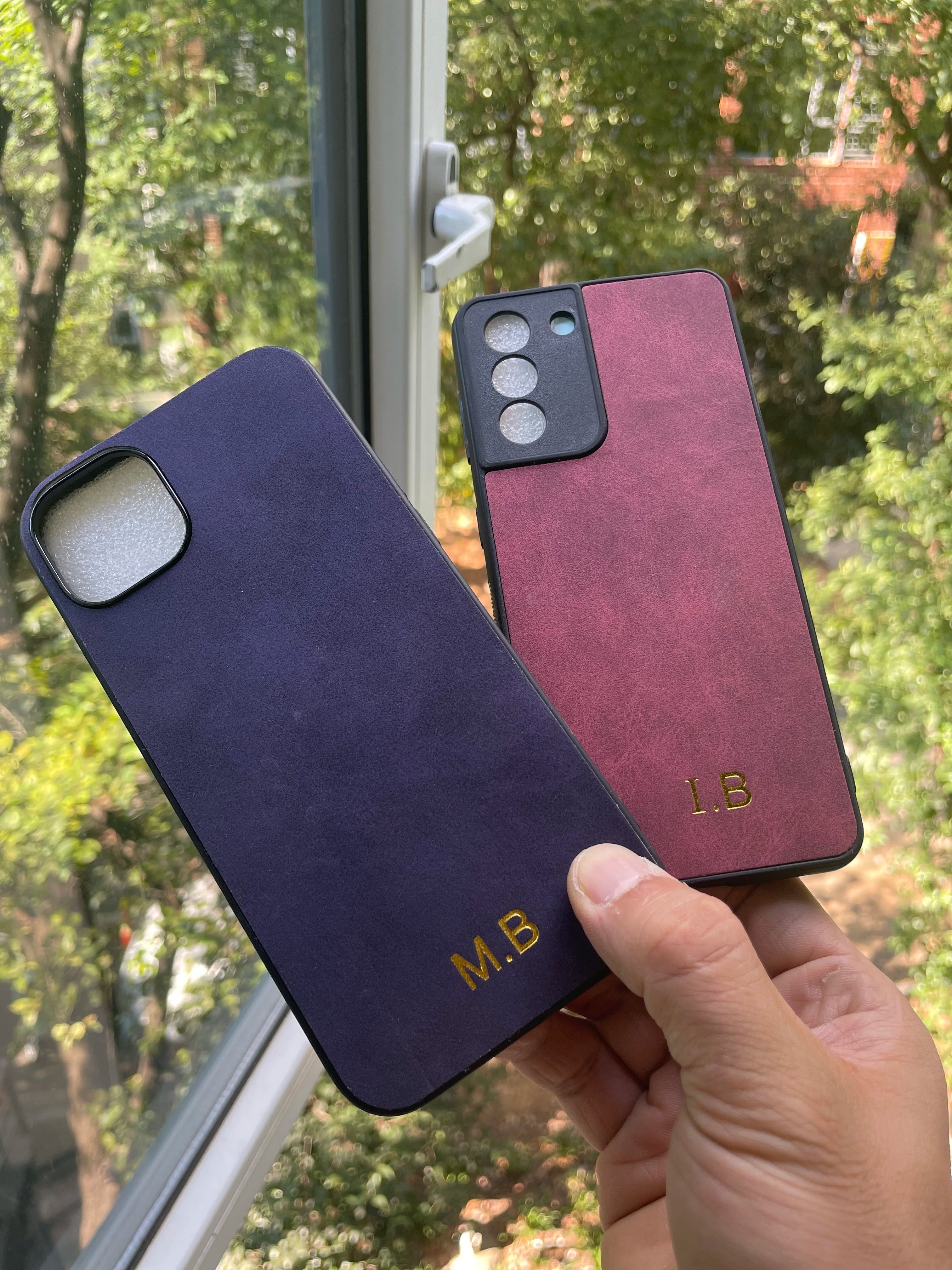 Personalise Customize Name Letter Leather Case For iPhone 16 Plus 15 14 13 12 Pro Max 11 X XR Sheepskin Cover coque funda