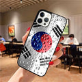 South Korea Flag Phone Case Back Cover for iPhone 17 Air 16 15 14 13 11 12 Pro Max Plus Shell Coque