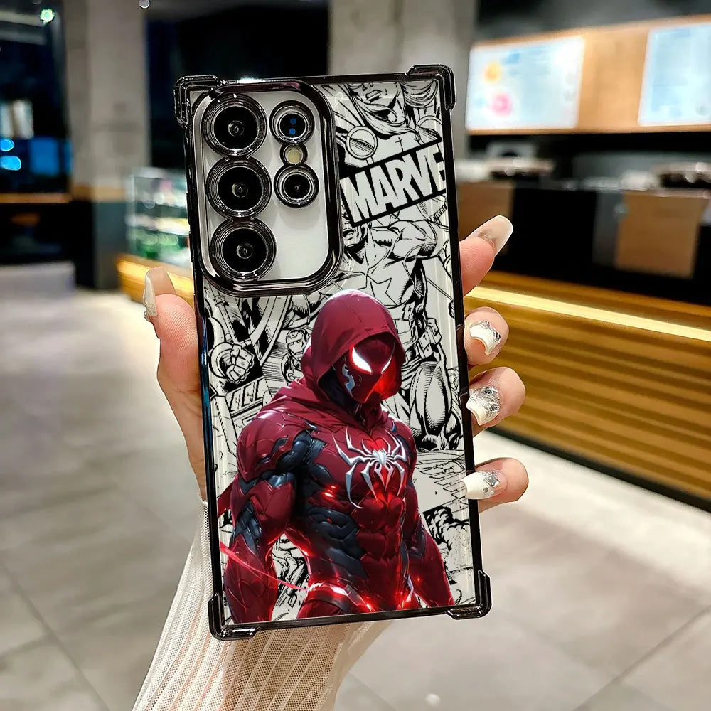 Iron Spider Man Captain America Case For Samsung Galaxy S26 S25 S26Ultra Edge S24 S23 S22 Plus S21 Ultra FE 5G Phone Back Cover
