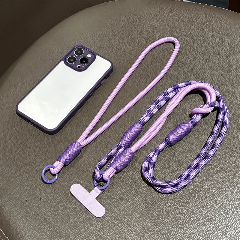 Case For Moto G86 G56 G85 G75 G55 G84 G64 G54 G82 G52 G45 G35 G34 G24 G15 G14 G05 G04S Power Lanyard Hard Clear Phone Cover