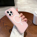 Luxury Candy Color 2 IN 1 For Magsafe Case For iPhone 17 Air 16 15 14 13 12 Pro Max Magnetic Wireless Charge Matte Soft Cover