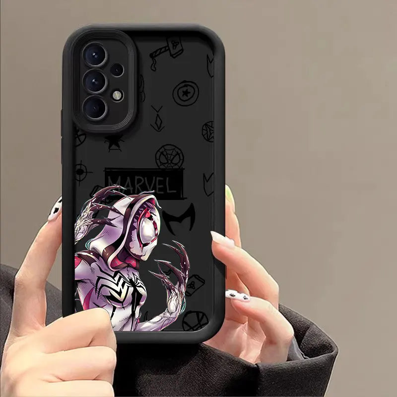 Marvel Case For Samsung Galaxy A57 A56 5G A37 A36 A17 A07 A26 A16 A06 A55 A52 A14 A73 A34 Soft Cover Terror Spiderman Gwen Venom