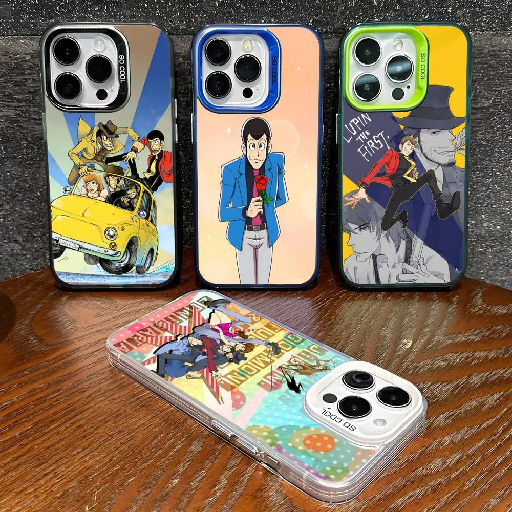 Lupin The Third Anime Phone Case for iphone 17 Air 16 15 14 13 11 12 Pro Max Xr X Xs 8 7 Plus Color Silver Cover