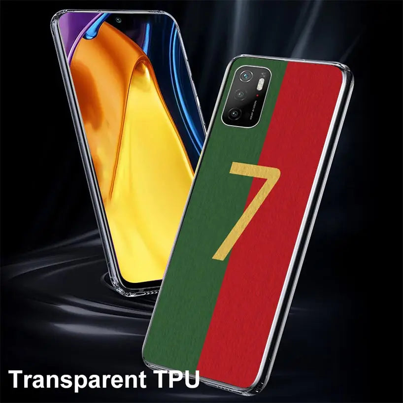 FootBall SuperStar Number C 7 10 Case Phone Cover for Xiaomi Redmi Note 10 9 9S 8 8T 7 5 Pro Mi 12T 11T 10T 9T 12 11 Lite A3 A2