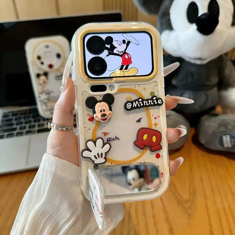2026 New Cute Mickey Mouse Pro Very Silicone Phone Case Cover for IPhone 17 16 15 14 13Pro 12 11 13 XSMax 6 7 8 Birthday Gift