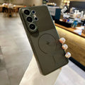 for Magnetic Matte Clear Case for Samsung Galaxy S26 Ultra S25 S24 S23 Ultra Plus FE S22 Colorful for MagSafe Cover S26 S25 +