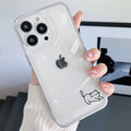 Funny Cat Fish Couple Phone Case For iPhone 17 16 15 14 13 12 11 Pro Max Mini SE 7 Plus 17E Shockproof Soft Transparent Cover