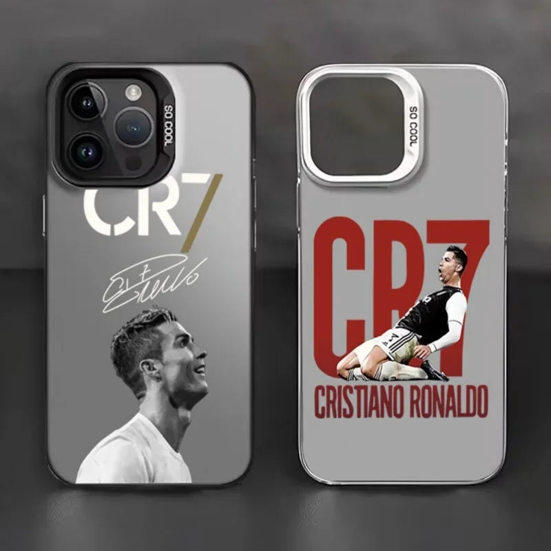 Football Player C-Cristianos R-Ronaldos Phone Case For IPhone 11 Pro Max 16 15 14 X XS MAX XR 8 7 6 Plus 12 13 Mini Hard Cover