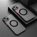 Armor Magnetic Magsafe Wireless Charge Phone Case For Iphone 15 14 12 13 11 Pro Max 16 XR XS Max 6 6S 7 8 Plus Casing Hard Cover