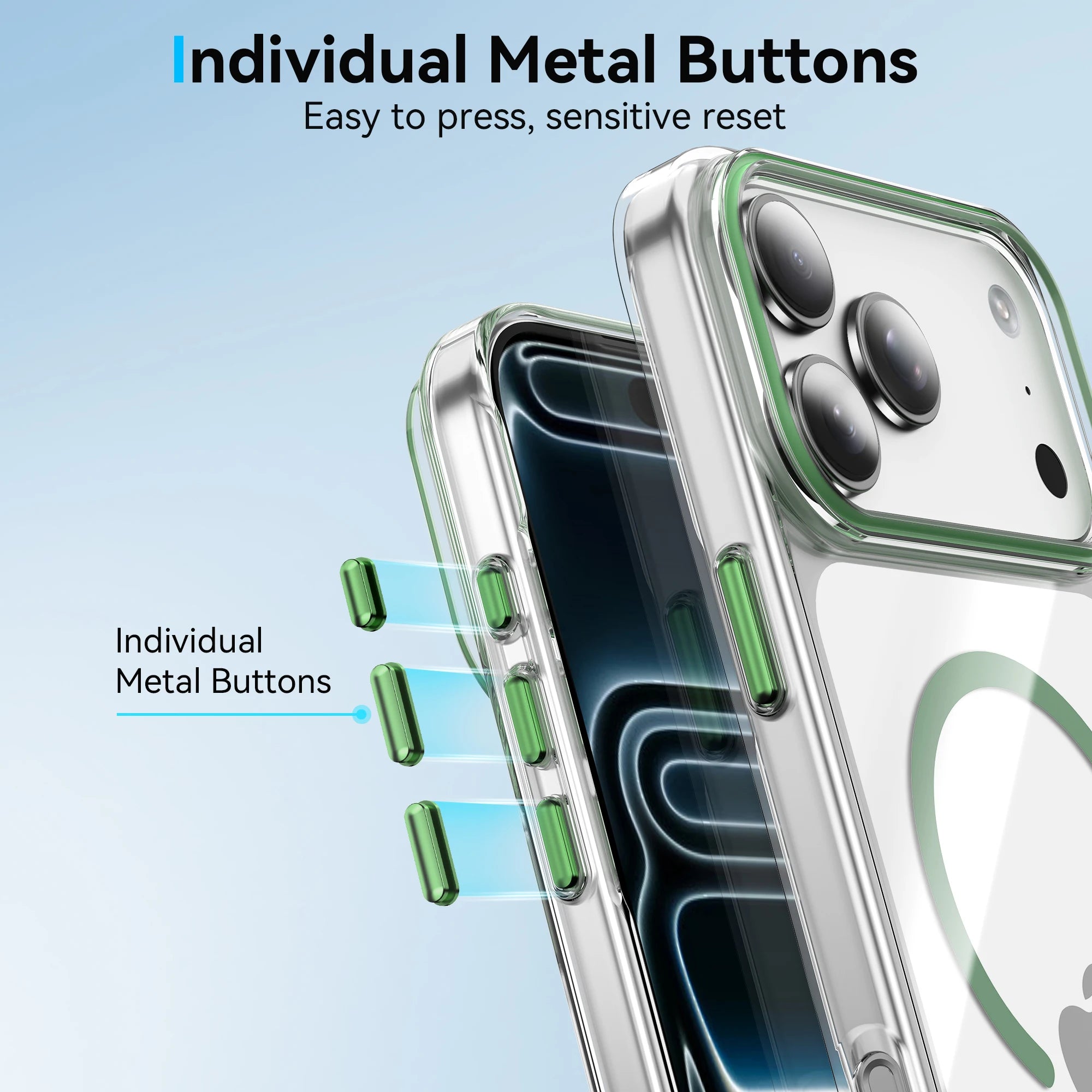 Luxury Clear For Magsafe Magnetic Case For iPhone 17 Air 16 15 14 Plus 13 17 Pro Max Wireless Charge Shockproof Hard Back Cover