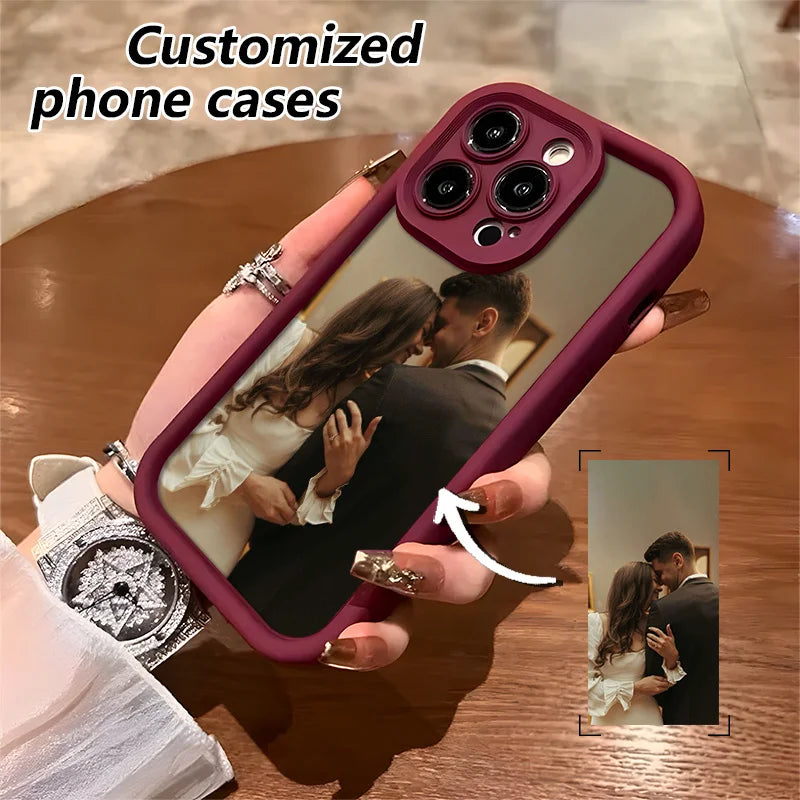 DIY Customised Couple Photo Soft Case For iPhone 17 16 16E 15 14 13 12 11 Pro Max Mini SE 2020 2022 XS XR 6 7 8 Plus AIR Cover