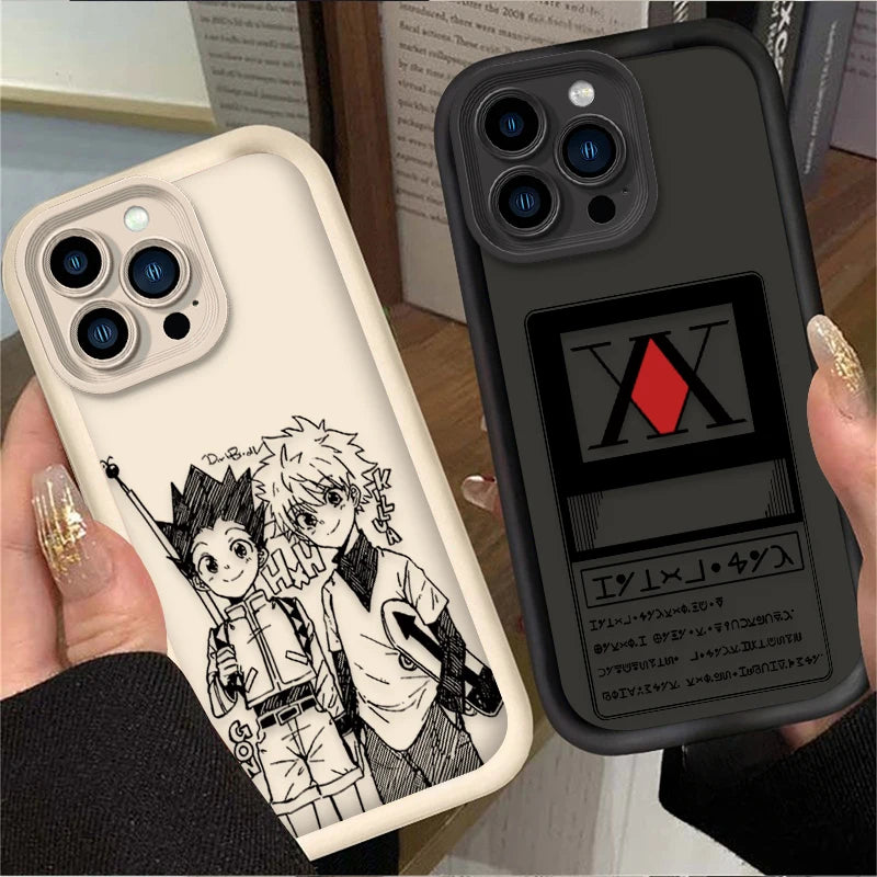 Anime HUNTER×HUNTER Phone Case For iPhone 17 Air 16 16E 15 14 13 12 11 Pro Max X XS X S Max XR SE 2020 SE4 7 8 Silicone Cover