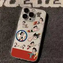Anime Iron Arm Astro Boy Phone Case For iPhone 17 16e 16 15 14 13 12 11 Mini Air Pro Max X XR XSMax 7 8 Plus Transparent Cover