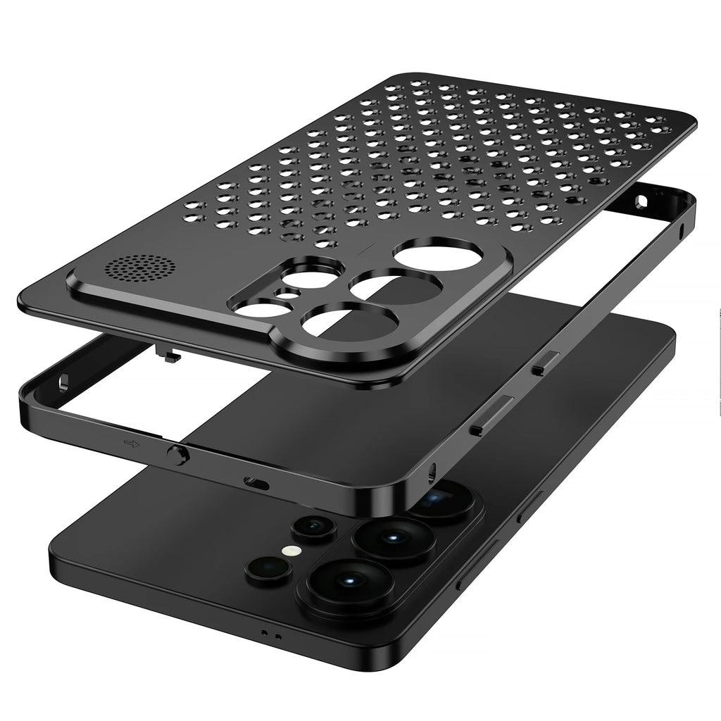 Heat dissipation Aluminum metal Case for Samsung Galaxy S26 ultra S25 ultra S24 ultra Camera protect Anti-fall Shockproof Cover