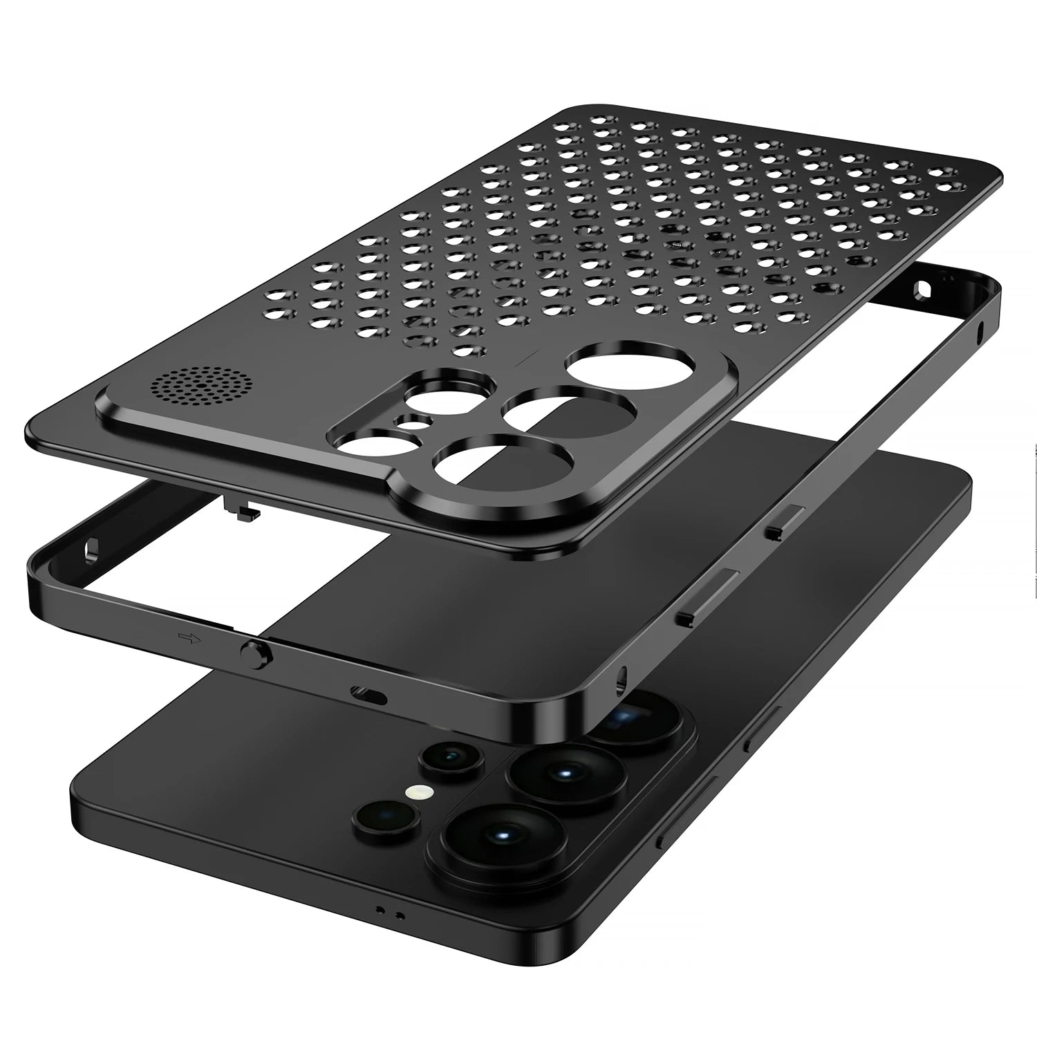 Heat dissipation Aluminum metal Case for Samsung Galaxy S26 ultra S25 ultra S24 ultra Camera protect Anti-fall Shockproof Cover