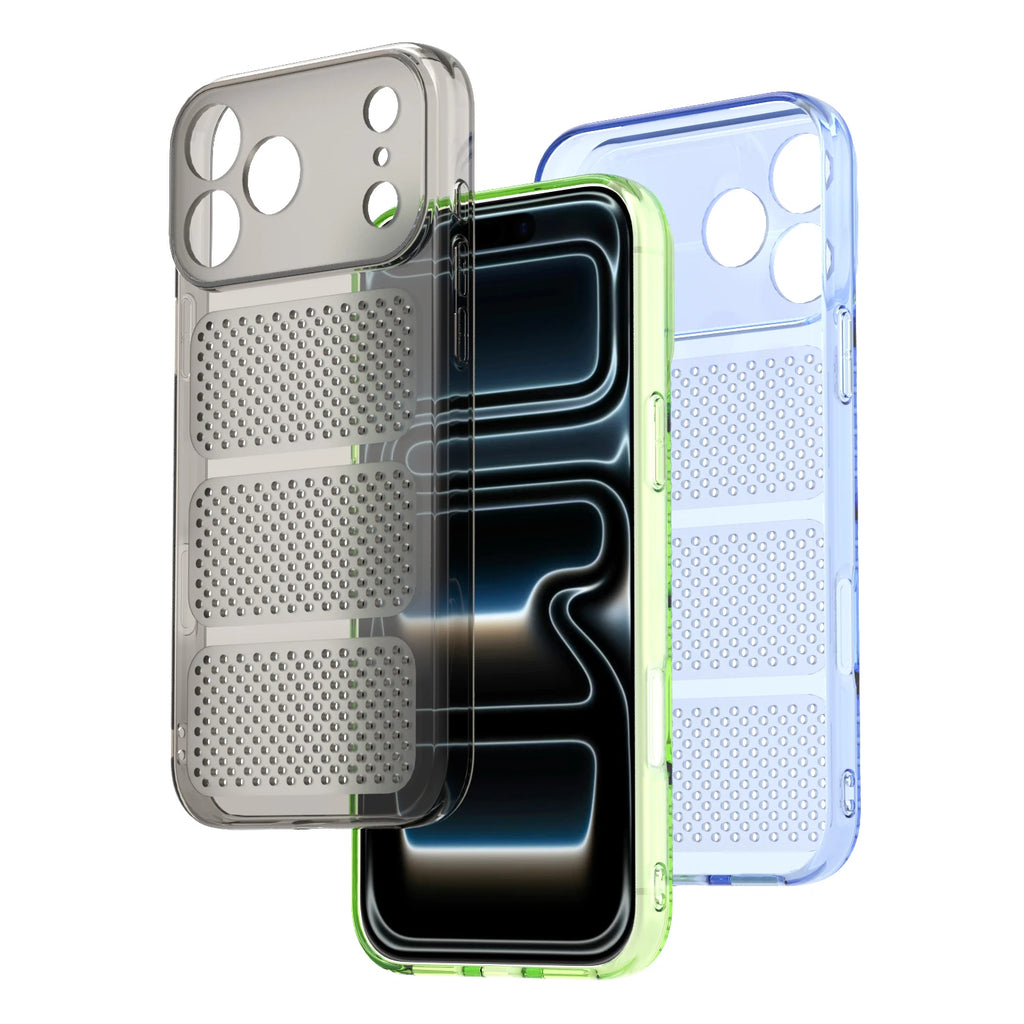 Heat Dissipation Phone Case For Iphone 11 12 13 14 15 16 17 Pro Max Plus Thin Light Cooling Phone Cover Translucent Soft Shell