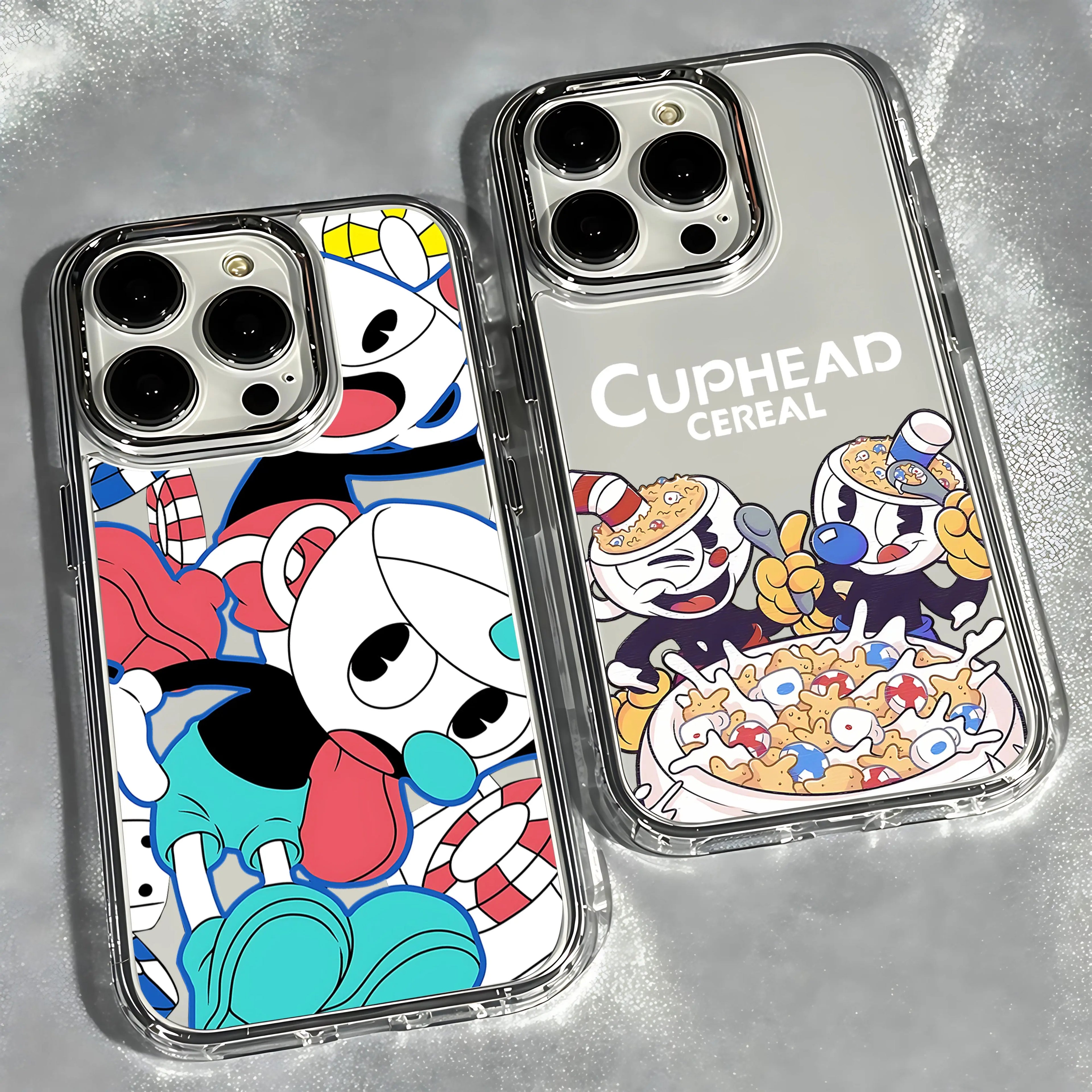 Game Cupheads Phone Case For iPhone 17 16e 16 15 14 13 12 11 mini Pro Max X XR XSMAX 8 7 Air Plus Transparent Soft Cover