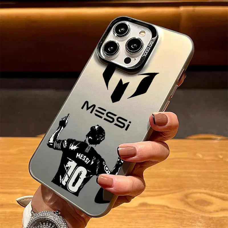Football Star 10 Phone Case For M-Messies iPhone 17 17e 16 15 14 13 12 11 mini Pro Max 8 7 Air Plus Anti Fall Matte Back Cover