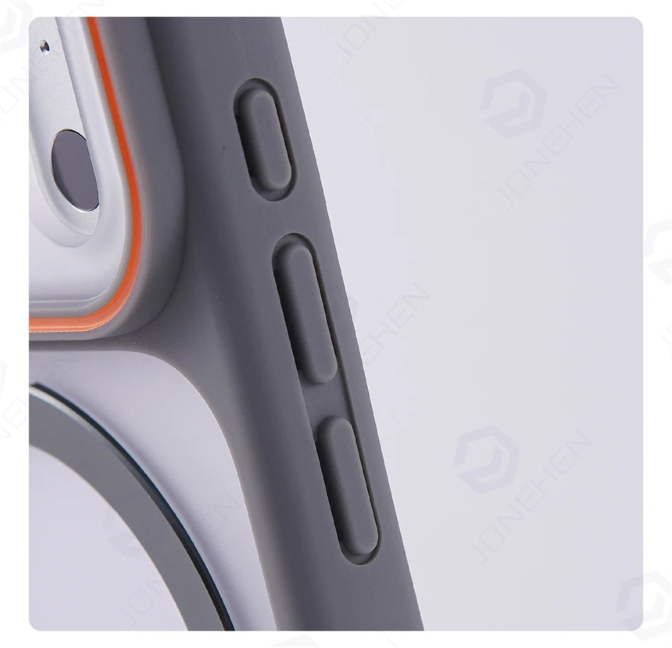 Matte Translucent Magnetic Ring Bracket Bumper Case For iPhone 17 Pro Max 16 15 14 13 12 Shockproof Stand Cover For Magsafe