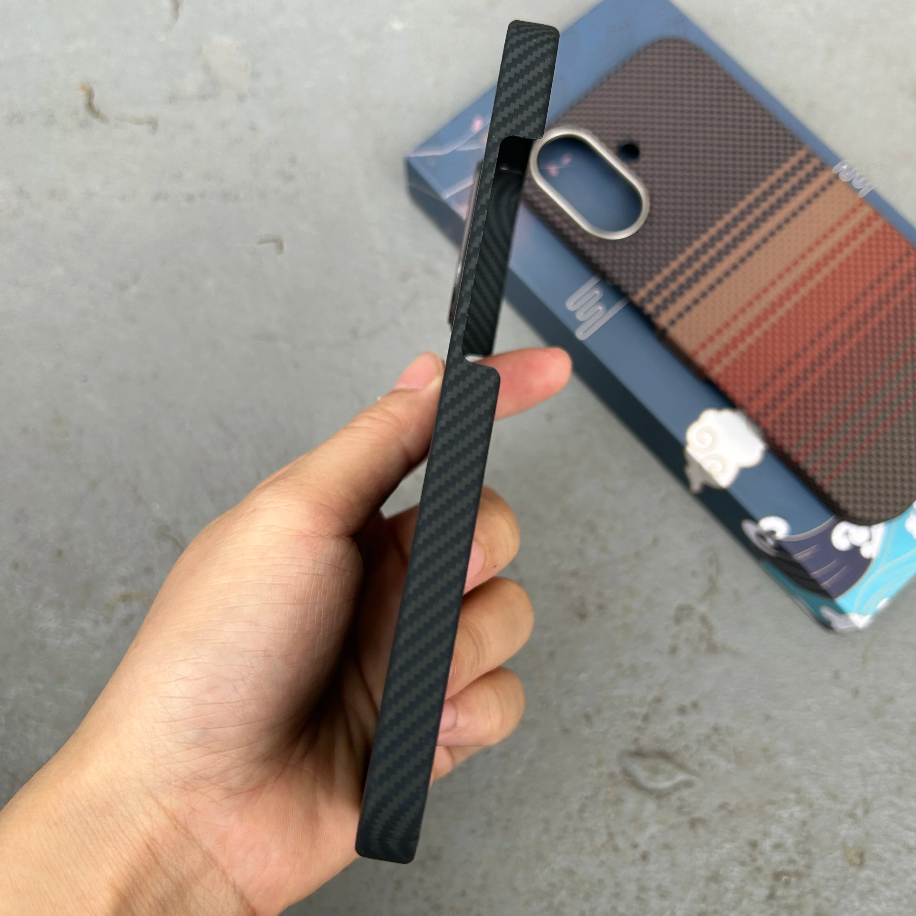 For Magsafe Magnetic Case For iPhone 17 Pro Max Real Carbon Fiber Color Aramid Fiber Cover for iPhone 17 Pro/17pro max Case capa