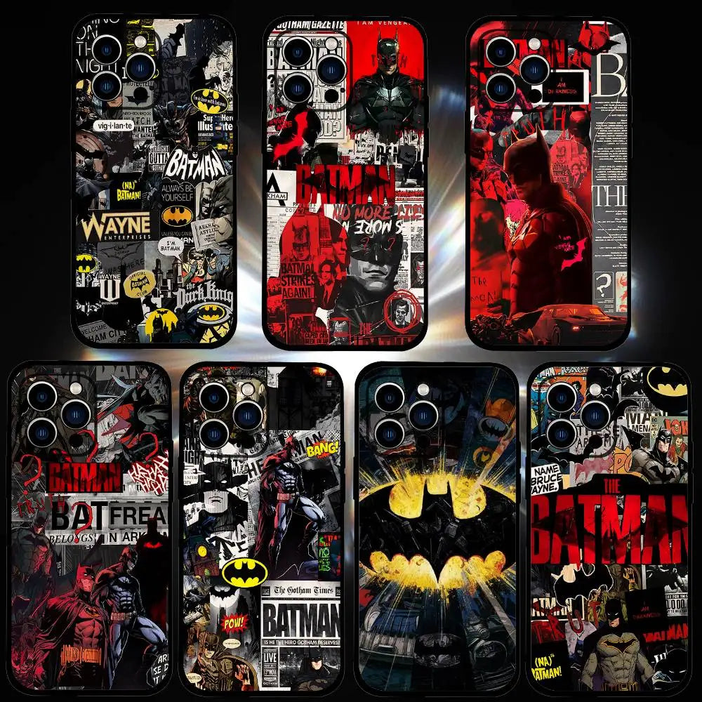 Cool-H-Batmans-S Fashion Phone Case For IPhone 17 15 Pro Max 14 Pro 12 11 13 Mini X XR XS 16 Plus SE Back Cover