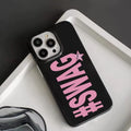 Y2K Aesthetic #SWAG Case for iPhone 17 16 15 14 13 12 11 Pro Max Plus Pink Star Design Cool Girl Camera Protection Back Shell